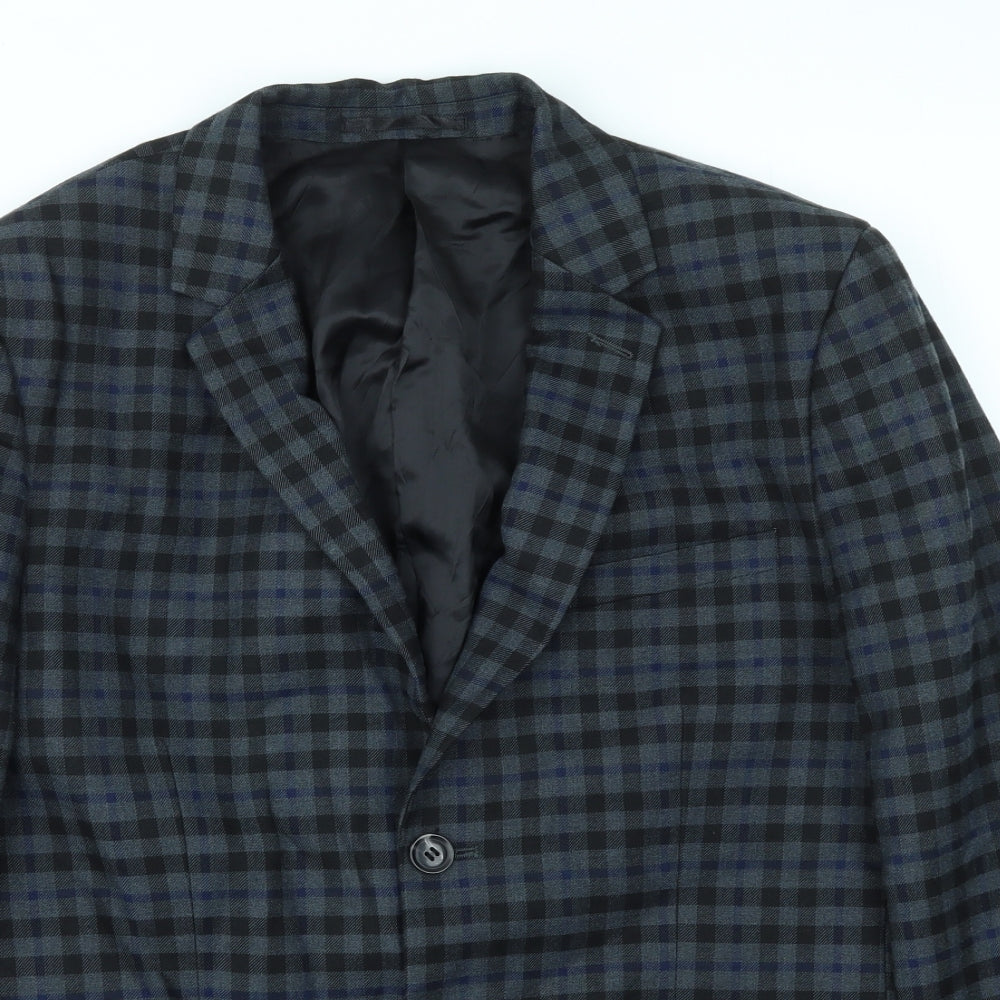 Mens UK Size 40 Topman Regular Blue Suit Jacket