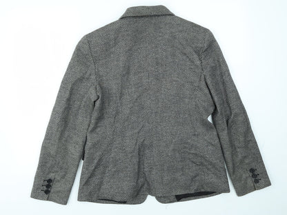 Aigner Womens Grey Check  Jacket Blazer Size 16