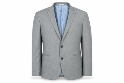 Front view of Cedarwood State men’s grey jacket blazer, size 42