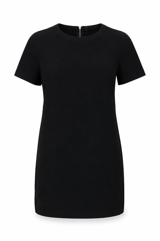 Front view of Mango women’s black fit & flare, size XS