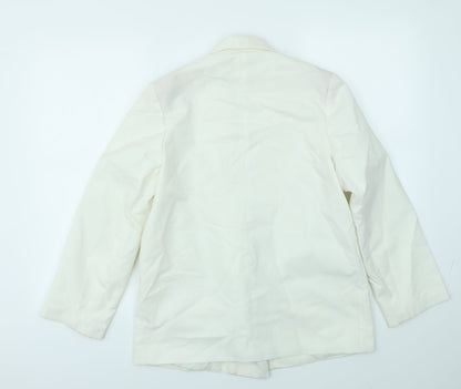 Womens UK Size 12 Preworn Regular Ivory Blazer