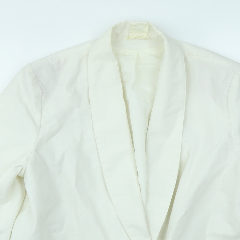 Womens UK Size 12 Preworn Regular Ivory Blazer