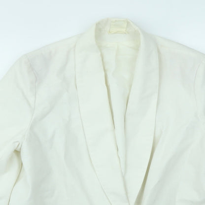 Womens UK Size 12 Preworn Regular Ivory Blazer