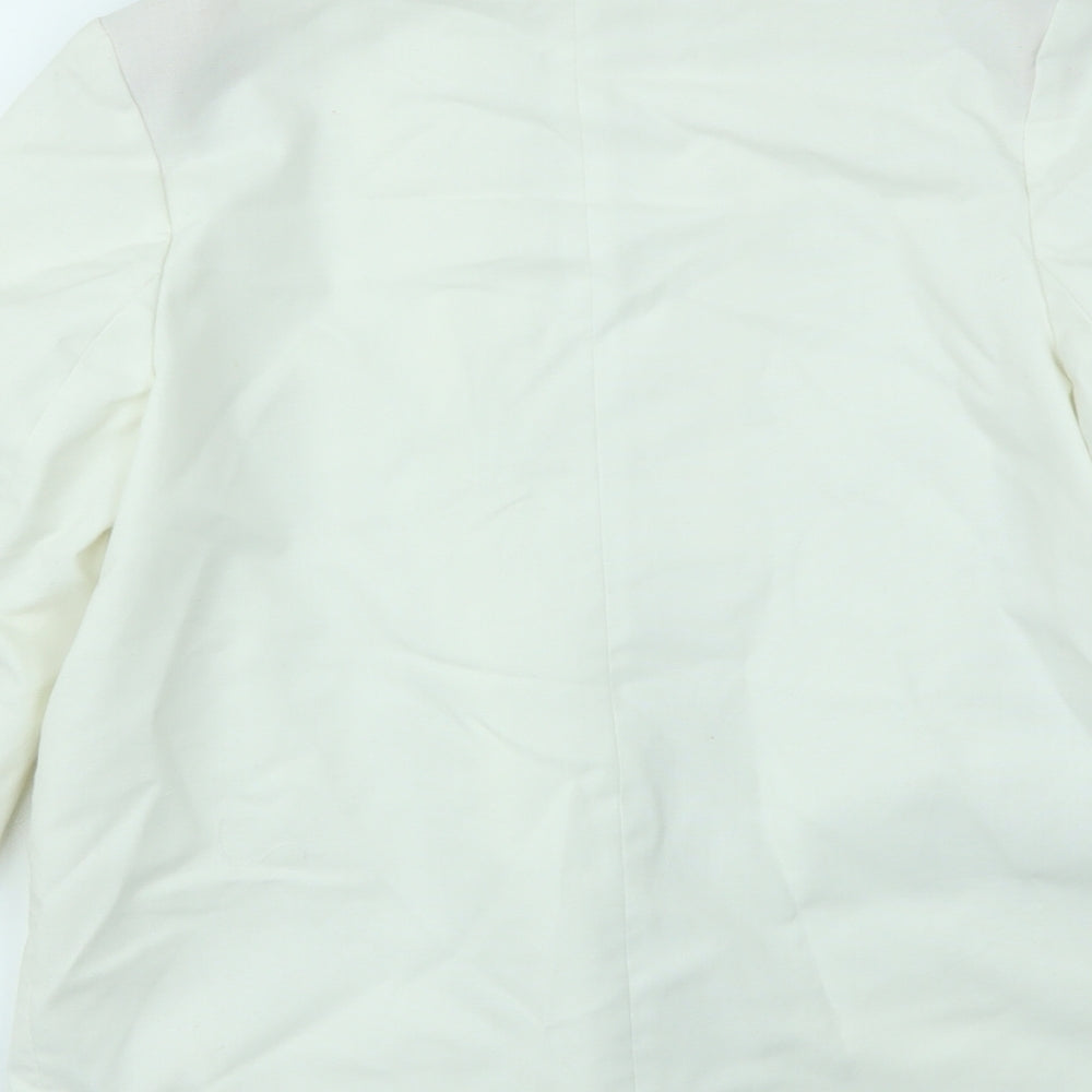 Womens UK Size 12 Preworn Regular Ivory Blazer