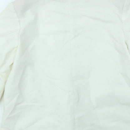 Womens UK Size 12 Preworn Regular Ivory Blazer