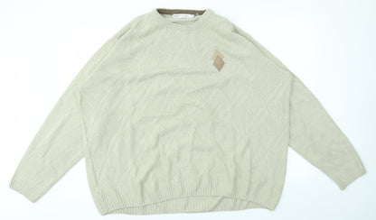 Mens UK Size XL EWM Beige Pullover Sweatshirt