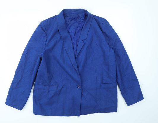 Littlewoods Womens Blue   Jacket Blazer Size 16