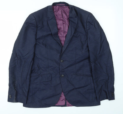 Mens UK Size 38 T&W Regular Blue Suit Jacket