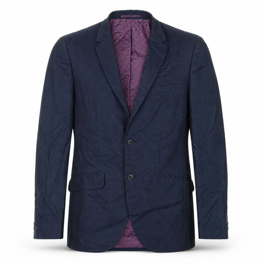 Front view of Taylor & Wright men’s blue jacket blazer, size 38