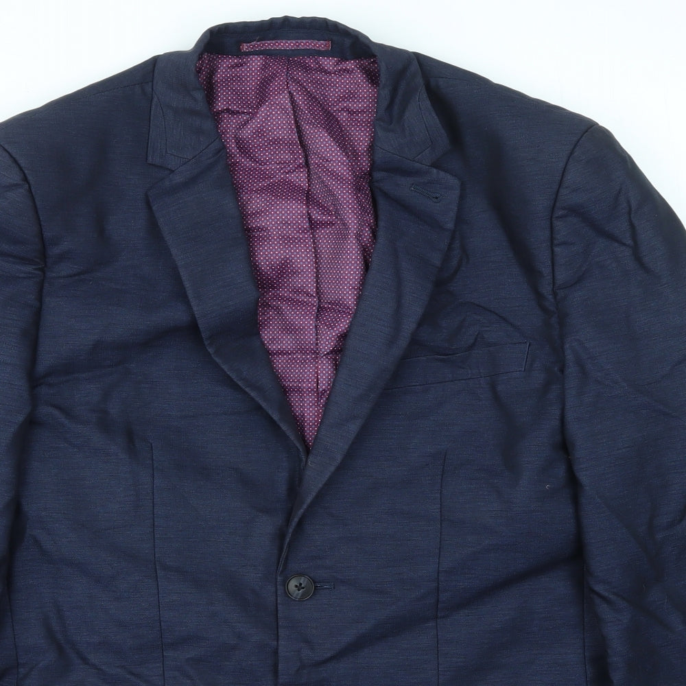 Mens UK Size 38 T&W Regular Blue Suit Jacket