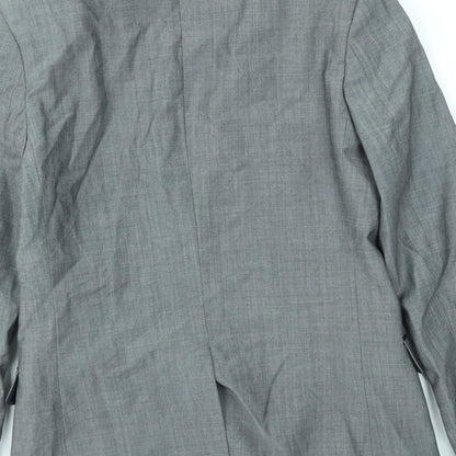 Mens UK Size 36 Topman Regular Grey Suit Jacket