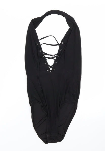 Boohoo Womens Black   Catsuit One-Piece Size 8