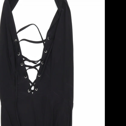 Boohoo Womens Black   Catsuit One-Piece Size 8