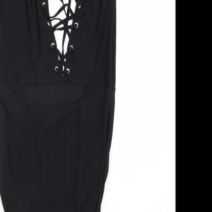 Boohoo Womens Black   Catsuit One-Piece Size 8