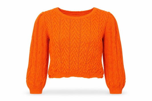 Womens UK Size 10 Select Orange Pullover Jumper