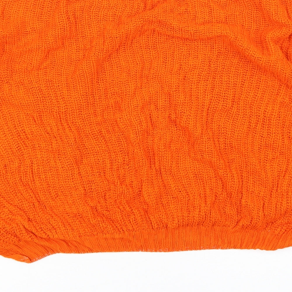 Womens UK Size 10 Select Orange Pullover Jumper