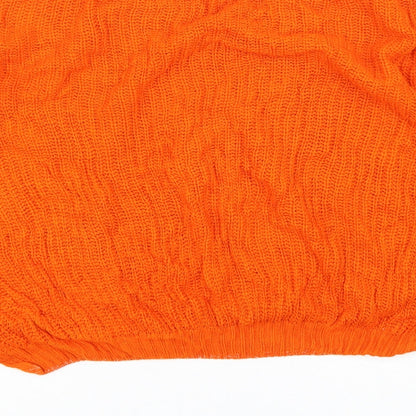 Womens UK Size 10 Select Orange Pullover Jumper