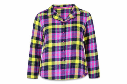 NEXT Womens Multicoloured Check  Top Pyjama Top Size 14