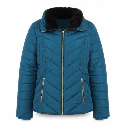 Womens UK Size S Oasis Blue Overcoat