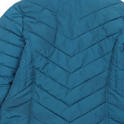 Womens UK Size S Oasis Blue Overcoat