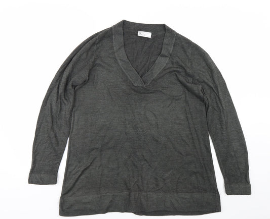 Womens UK Size 14 BHS Grey Pullover Jumper