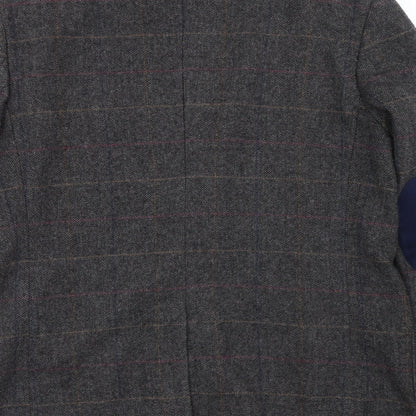 Mens UK Size L Cedar Wood State Regular Grey Suit Jacket