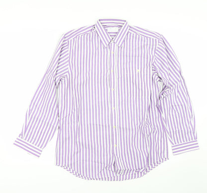 Mens UK Collar Size 15 BHS Smart Purple  Dress Shirt