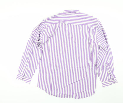 Mens UK Collar Size 15 BHS Smart Purple  Dress Shirt