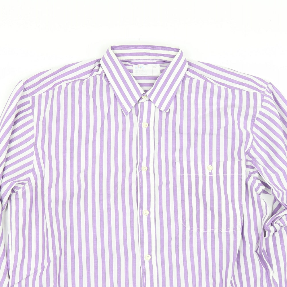 Mens UK Collar Size 15 BHS Smart Purple  Dress Shirt