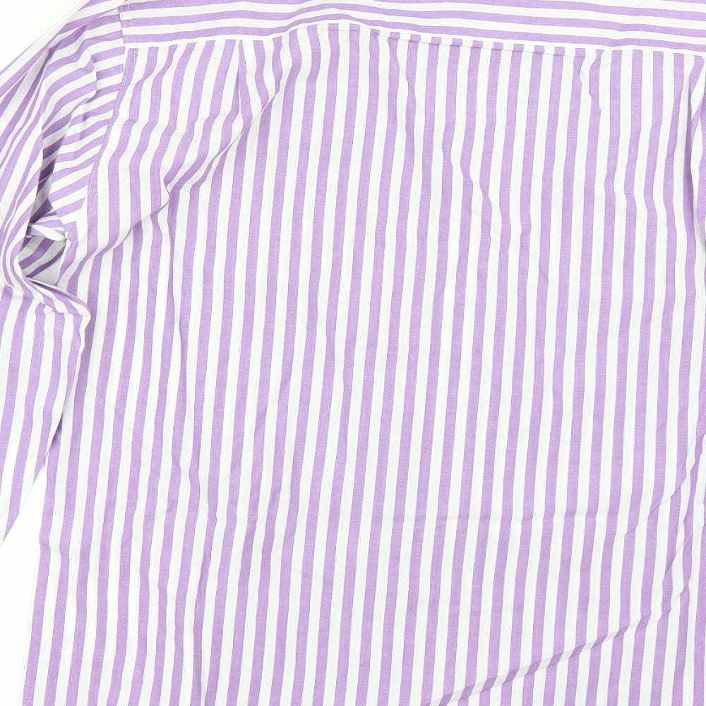 Mens UK Collar Size 15 BHS Smart Purple  Dress Shirt