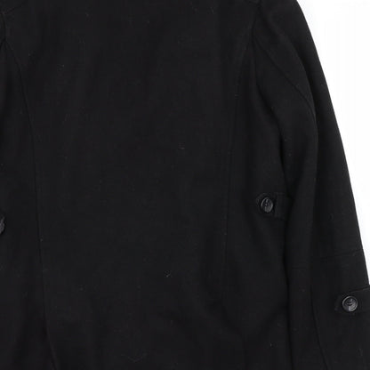 Cedar Wood State Womens Black   Trench Coat Coat Size S