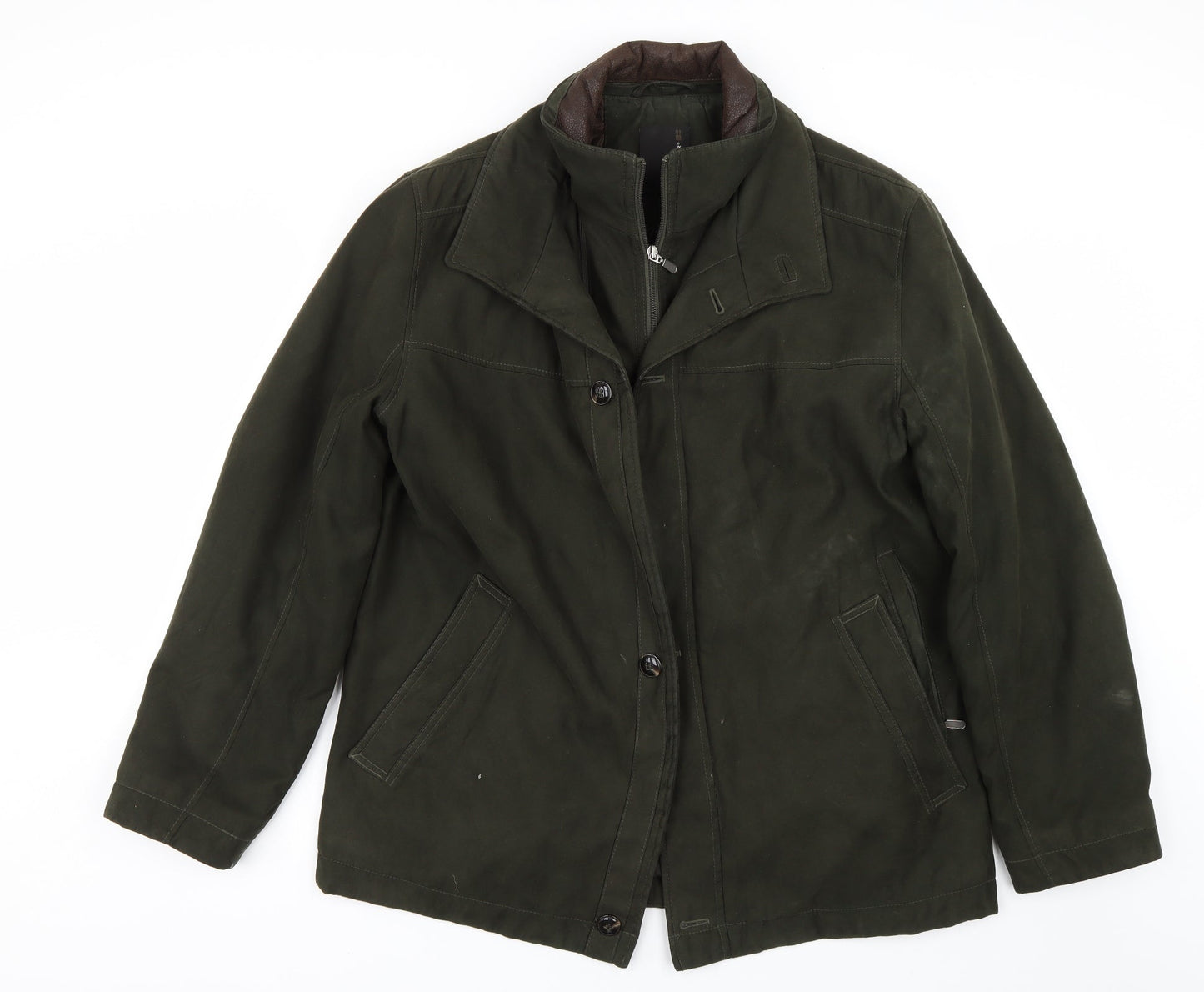 Mens UK Size S Jupiter Green Overcoat