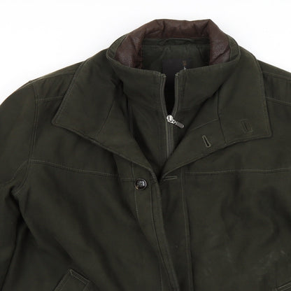 Mens UK Size S Jupiter Green Overcoat
