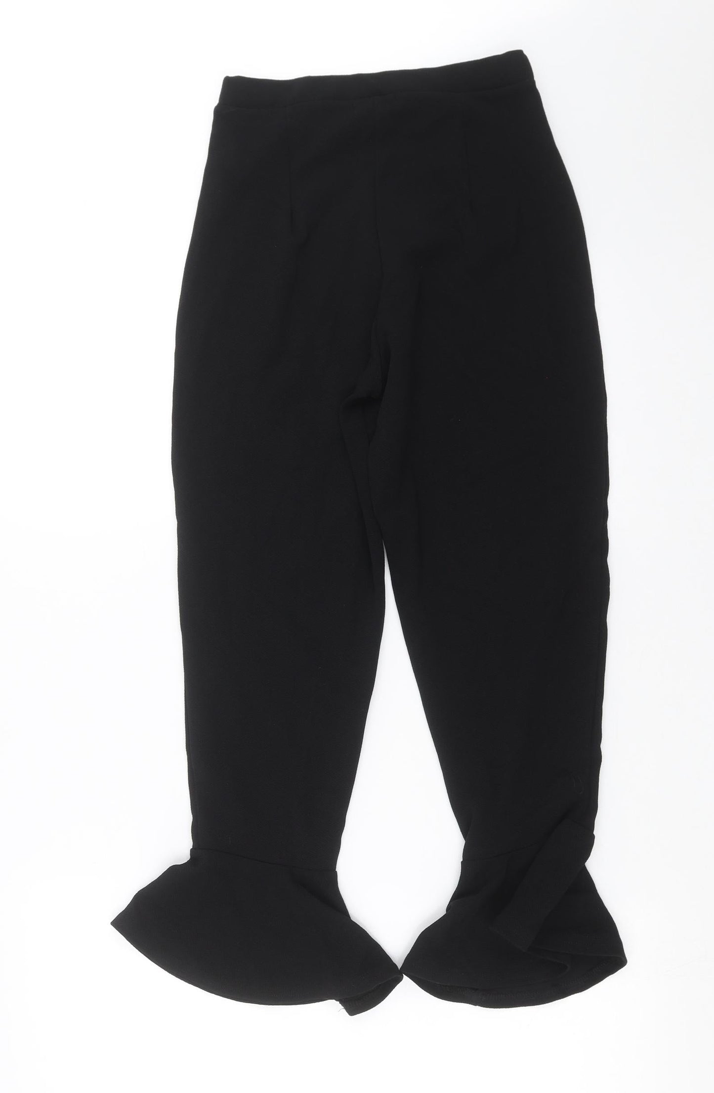 Womens UK Size 8 PRETTYLITTLETHING Regular Fit  Black Trousers