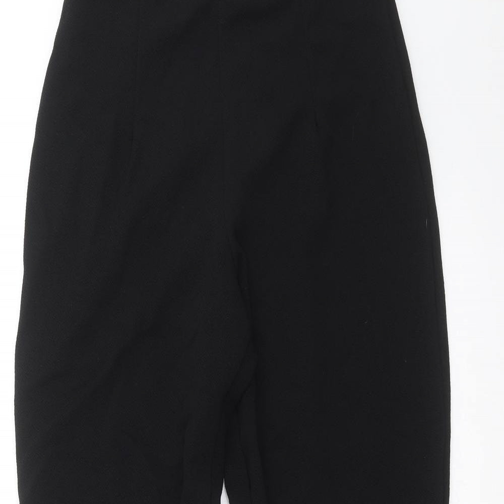 Womens UK Size 8 PRETTYLITTLETHING Regular Fit  Black Trousers