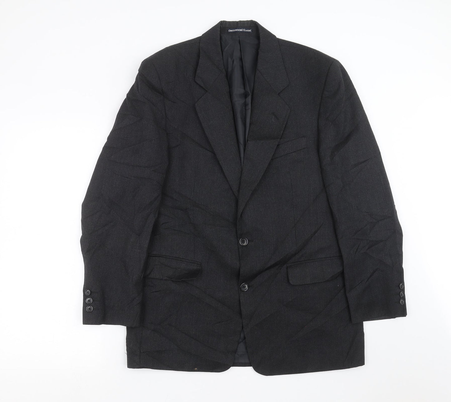 Mens UK Size 38 GREENWOODS Regular Grey Suit Jacket