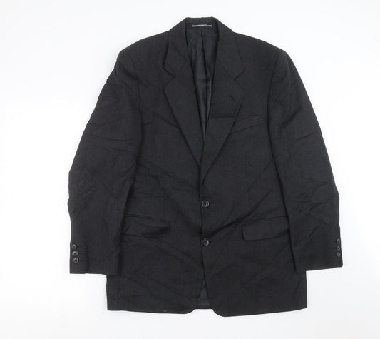 Mens UK Size 38 GREENWOODS Regular Grey Suit Jacket