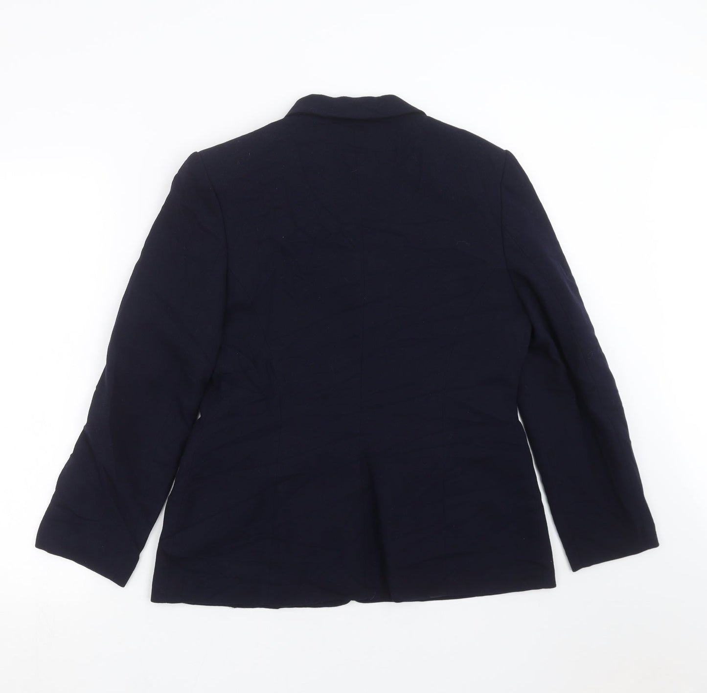 Womens UK Size 12 Preworn Regular Blue Suit Jacket
