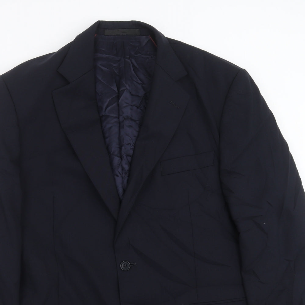 Mens UK Size 42 Marks and Spencer Regular Blue Suit Jacket