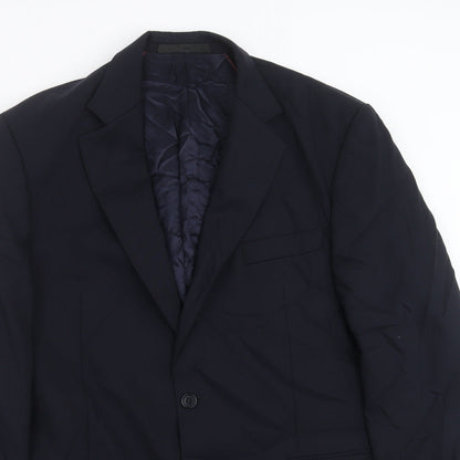Mens UK Size 42 Marks and Spencer Regular Blue Suit Jacket
