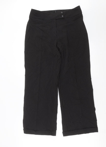 Womens UK Size 12 Preworn Regular Fit  Black Trousers