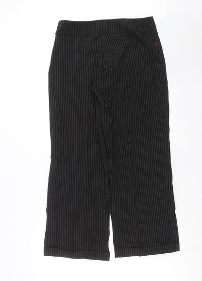 Womens UK Size 12 Preworn Regular Fit  Black Trousers