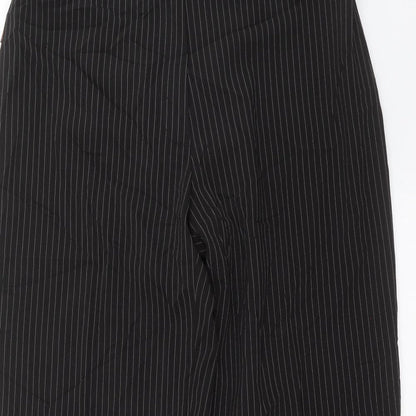 Womens UK Size 12 Preworn Regular Fit  Black Trousers