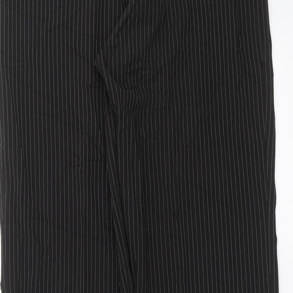 Womens UK Size 12 Preworn Regular Fit  Black Trousers