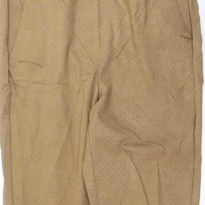 Womens UK Size 18 Preworn Regular Fit  Beige Trousers