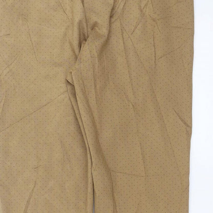 Womens UK Size 18 Preworn Regular Fit  Beige Trousers