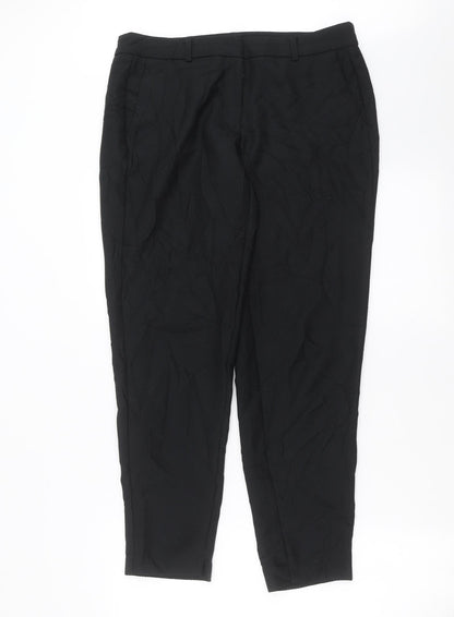 Womens UK Size 12 Dorothy Perkins Regular Fit  Black Trousers