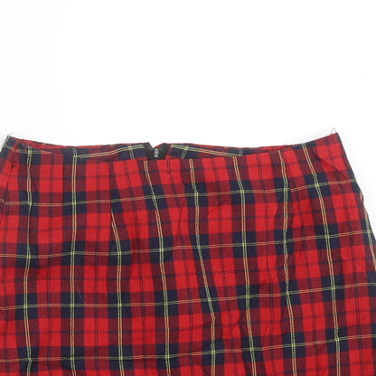 New Look Girls Red Plaid  Mini Set Size 8 Years