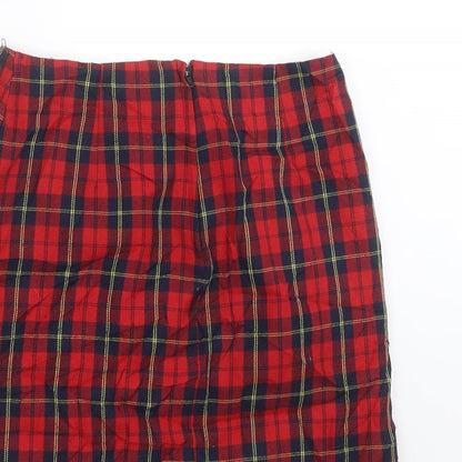 New Look Girls Red Plaid  Mini Set Size 8 Years