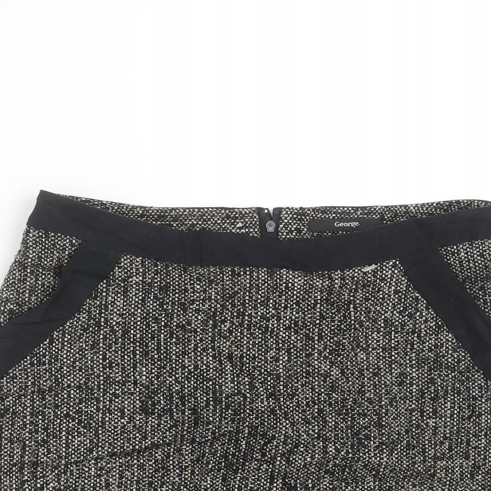 George Womens Black   Mini Skirt Size 8